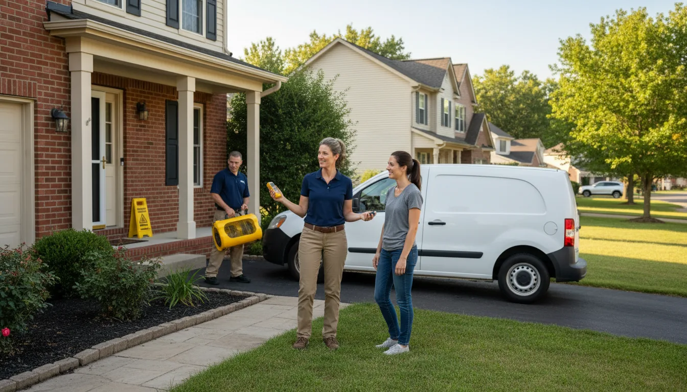 Residential water damage restoration in Morrill, NE